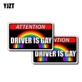 Car Driver 2x 11.4cm 6.7cm Creative Pvc Decal Stickers Auto - Officematics.com