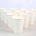 100pcs/pack 250ml Pure White Paper Cups Disposable Coffee Tea Milk Cup Drinking Accessories Party Supplies Accept Customize - Di