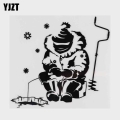 YJZT Ocean Fish Hobby Winter Fishing Vinyl Car Sticker Black/Silver 8A 0956|Car Stickers| - Officematics.com