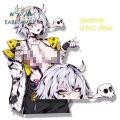 EARLFAMILY Street Punk Jeanne D'Arc Alter Peeker Car Sticker Anime Fate/Grand Order Waifu Fanart Decal JDM Cartoon Girl Stic