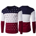 2018 Autumn Winter New Casual Sweater Men Pattern Knitted Pullovers Fashion Slim Fit Christmas Gift Male Sweater