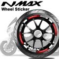 16pcs Motorcycle Wheel Sticker Nmax Rim Decals Logo For Yamaha Nmax 125 155 2021 2020 - Decals & Stickers - Officematics.com