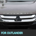 For Mitsubishi Outlander Chrome Car 3d Letters Hood Emblem Logo Badge Car Stickers Styling Car Accessories Wording 3d Letter - C