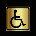 Car Stickers Disabled Sign Disability Mobility Parking Car Stiying Pvc Decals For 13cm*13cm - Car Stickers - Officematics.com