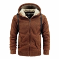 7XL 8XL Casual Lamb Wool Jacket Men Military Winter Thick Warm Zipper Hooded Mens Parka Tactical Outdoor Windbreaker Coats Male|