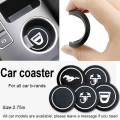 Car Non slip Mat Water Coaster Cup Bottle Holder Pad for Toyotas corolla e150 e120 land cruiser 200 camry 40 55 rav4 2020 mark 2