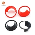 1 Pair 6.5 Inch Door Audio Speaker Ring Waterproof Cover Black Red Universal Protector Shell Car Accessories|Speakers Sets| -