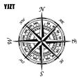 20cm*20cm Nswe Compass Nautical Navigate Vinyl Car-styling Decal Motorcycle Car Sticker S6-3504 - Car Stickers - Officematics.co