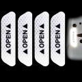 4pcs Car Accessories Car Stickers Reflective Warning Sticker Wheel Eyebrows Door Opening Sticker Diamond Wheel Reflective Strip