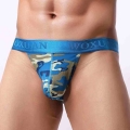 Sexy Underwear Men Briefs Shorts Man High Fork Camouflage Print Low Waist Thin Pouch T Pants Cueca Calzoncillos marca S XXL|unde