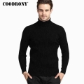 COODRONY Winter Thick Warm Cashmere Sweater Men Turtleneck Mens Sweaters Slim Fit Pullover Men Classic Wool Knitwear Pull Homme|