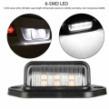 2pcs Car Lights New Waterproof 6 LED 12V High Quality License Plate Light Auto Boat Truck Trailer Step Lamp Car Accessories|Truc