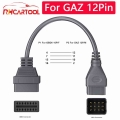 OBD2 Truck Diagnostic Cable For GAZ 12 Pin OBD 2 16Pin Diagnostics Cable Male Connector can Work with TCS CDP PRO DLC Adapter| |