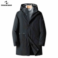 2021 winter new high quality thick warm men's long hooded casual coat jacket brand clothing loose Parka big size 5XL 6XL 7XL