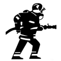 Fireman Reflective Funny Car Sticker Vinyl Decal Silver/black for Auto Car Stickers Styling No Background 15*17.6cm|Car Stickers