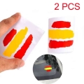 2PCS Spain Flag Car Reflective Sticker Waterproof Car Window Sticker Body Decor Sticker Bumper Sticker|Car Stickers| - Officem