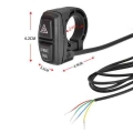 Single Dual Hazard Warning Indicator Switch Double Lock Double Warning Button For E-bike Scooter Conversion Parts - Electric Bic