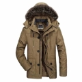Winter Men's Plus Velvet Thick Large Size Long Coat Coat Middle aged Thick Warm Coat Jacket M 5XL Enlarge Size Men Jacket Wi