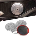 New 4 Pcs Car Door Audio Speaker Decor Cover Loudspeaker 3d Trim Sticker Auto Styling For Mercedes Benz C E Class W205 W213 Glc