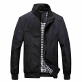 Quality Bomber Solid Casual Jacket Men Spring Autumn Outerwear Mandarin Sportswear Mens Jackets for Male Coats M 5XL 6XL 7XL|Jac