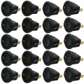 Universal 20pcs/set 3Pins Blue Green Yellow Red Led Dot Light 12V Car Auto Boat Round Rocker ON/OFF Toggle Switch Sales|rocker o