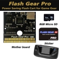 2021 Flash Gear Pro Power Saving Flash Cart Game Cartridge Card Pcb For Sega Game Gear Gg System Long Battery Low Power Shell -
