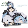 EARLFAMILY Tattoo Esdeath Fanart Car Sticker Anime Akame Ga KILL Sketch Waifu Decal JDM Cartoon Peeker Girl Graffiti Stickers| |
