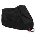 190T Material Black Motorcycle Cover Outdoor Uv Protector All Season Waterproof Bike Rain Dustproof Motor Scooter Covers|Motocyc