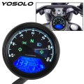 Night Vision Dial Odometer Motorcycle Panel Speedometer Universal Led Multi-function Digital Indicator Tachometer Fuel Meter - I