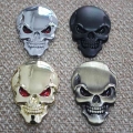 1Pcs 3D Skull Zinc Alloy Metal Car Sticker for Car Motorcycle Logo Skull Emblem Badge Car Styling Stickers|Car Stickers| - Off