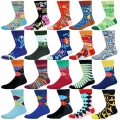 Socks Women's Funny Kawaii Cartoon Colorful Flower Letter Stripe Geometric Diamond Japanese Novelty Quality Harajuku Men'