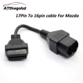 For Mazda 17Pin to 16Pin OBD2 OBD II Cable Connector cable for Mazda 17 pin connect adapter|Car Diagnostic Cables & Connecto