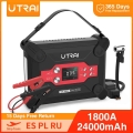 Utrai 1800a Jump Starter 4 In 1 Air Compressor 24000mah Power Bank Portable Battery For Car Emergency Booster Starting Device -