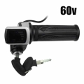 36V 48V 60V Electric Scooter Accelerator Handle With Key Lock Power Indicator With Handle Gasoline Handle Accelerator Pedal Lock