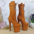 Leecabe Newest 20CM Pole dancing shoes High Heel platform with suede materials cover heels Pole Dancing boot|Dance shoes| - Of