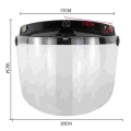Windproof 3-snap Visor Lens Shield For Motorcycle Helmets Flip Up Down Open Face Wholesale - Helmets - Officematics.com