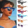 Sun Glasses Vintage Shades Goggles Square Sunglasses Women Uv400 Pprotection Streetwear Eyewear Okulary Oculos - Glasses - Offic