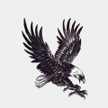 Creativity Hand Painted Eagle Car Sticker Automobiles Motorcycles Exterior Accessories Pvc Decals For Bmw Audi Ford,17cm*13.7cm