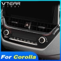 Vtear Control Dashboard Navigation Trim Interior Decoration Car Styling Accessories Frame Parts For Toyota Corolla Sedan 2021|In