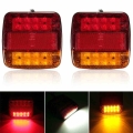 High quality 2pcs LED Car Trailer Truck Tail Light Brake Stop Turn Signal Lamp Drop Shipping|Truck Light System| - Officematic