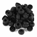 50 Pcs Black Earbuds Earpiece In Ear Buds Tip Cover Replacement