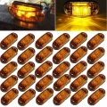30PCS LED Marker Trailer Side Lights Taillights Trailer LED Side Marker 24v Rear Stop Signals Truck 24 v Lights For Truck 12v|Tr