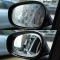 Anti Fog Car Sticker Car Mirror Window Clear Film Car Rearview Mirror Protective Film Waterproof 2 Pcs/set - Car Stickers - Offi