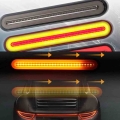 The Second Generation Upgraded Version of A8100LED Light Guide Cargo Truck Trailer Car Two Color Water Steering Brake Tail Light