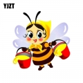 YJZT 15.1CM*15.4CM Lovely Beautiful Bees Decal Personality PVC Car Sticker 12 300700|Car Stickers| - Officematics.com