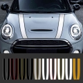 Car Engine Hood Bonnet Sticker Stripes Decals Decor For Mini Cooper S Jcw R55 R56 R60 R61 F54 F55 F56 F60 Countryman Accessories