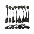 Top Quality Full 8 Truck Cables Set Obd2 Diagnostic Connector Obd Obdii Converter Cable Work For Diagnostic Tool - Diagnostic To
