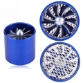 55mm Car Air Intake Turbonator Single Fan Turbine Super Charger Gas Fuel Saver Turbo Super Charger Fuel Saver - Air Intakes Part