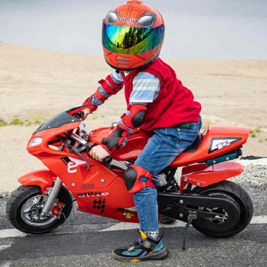 TRANSMO Small Motorcycle Children Sports Car Electric Starter 49cc Mini Motorcycle Small Sports Car Gasoline 2021 All New| | -