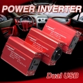 300w Inverter 12v To 220v 230v Car Cigarette Lighter Plug Voltage Converter Dual Usb Eu/uk/au/universal Socket Auto Accessories